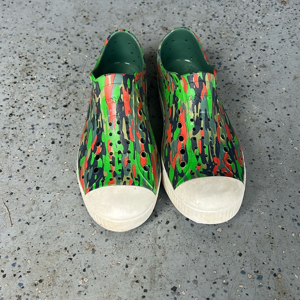 Native Green and Red Water Shoes